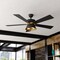 Vaxcel Scottsdale Black and Gold Mid-Century Modern 52-in. Ceiling Fan with LED Light Kit and Remote F0126 - alternate 4